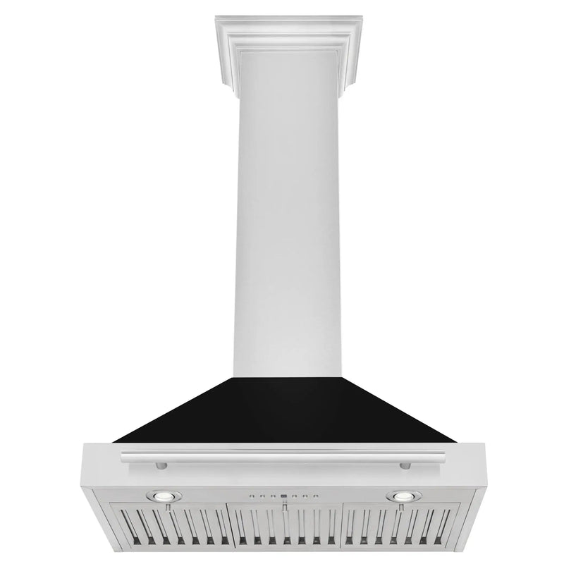 ZLINE 30" Stainless Range Hood Shell, Stainless Handle KB4STX-BLM-30 by Farmhouse Kitchen and Bath