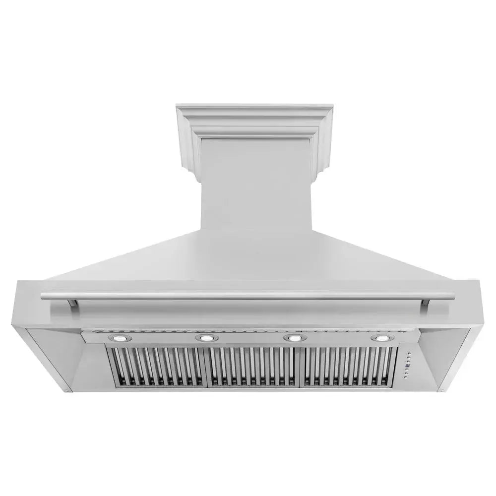 ZLINE 48" Autograph Stainless Black Wall Range Hood, 8654STX-BLM-48 by Farmhouse Kitchen and Bath