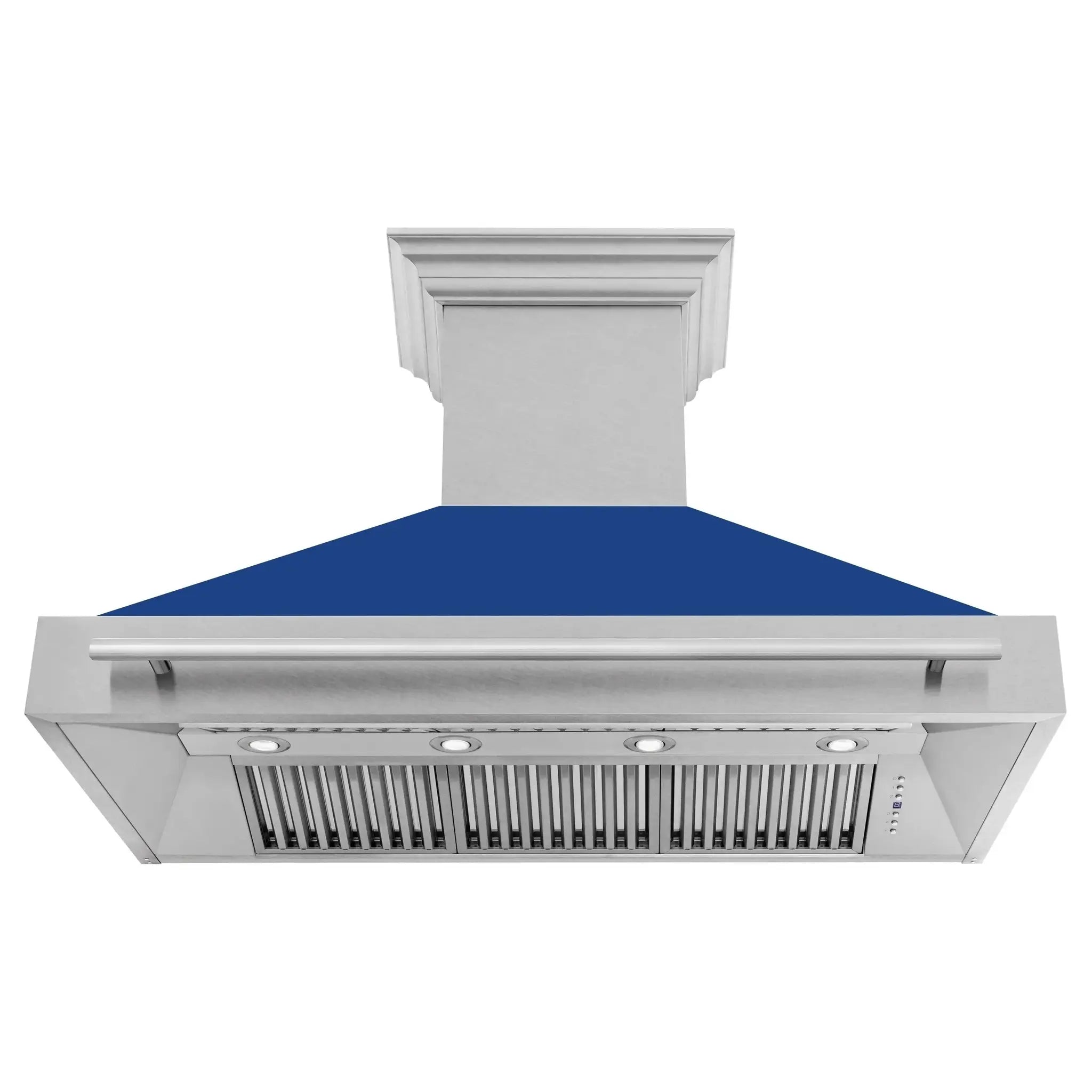 ZLINE 48" Autograph DuraSnow Stainless Wall Range Hood 8654SNX-BM-48 by Farmhouse Kitchen and Bath