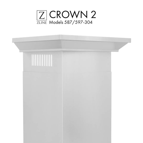 ZLINE Crown Molding #2 for Wall Range Hood, CM2-687-304