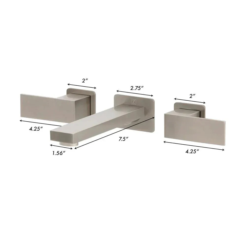 ZLINE Bliss Wall Mount Bath Faucet, BLS-BFW-BN by Farmhouse Kitchen and Bath