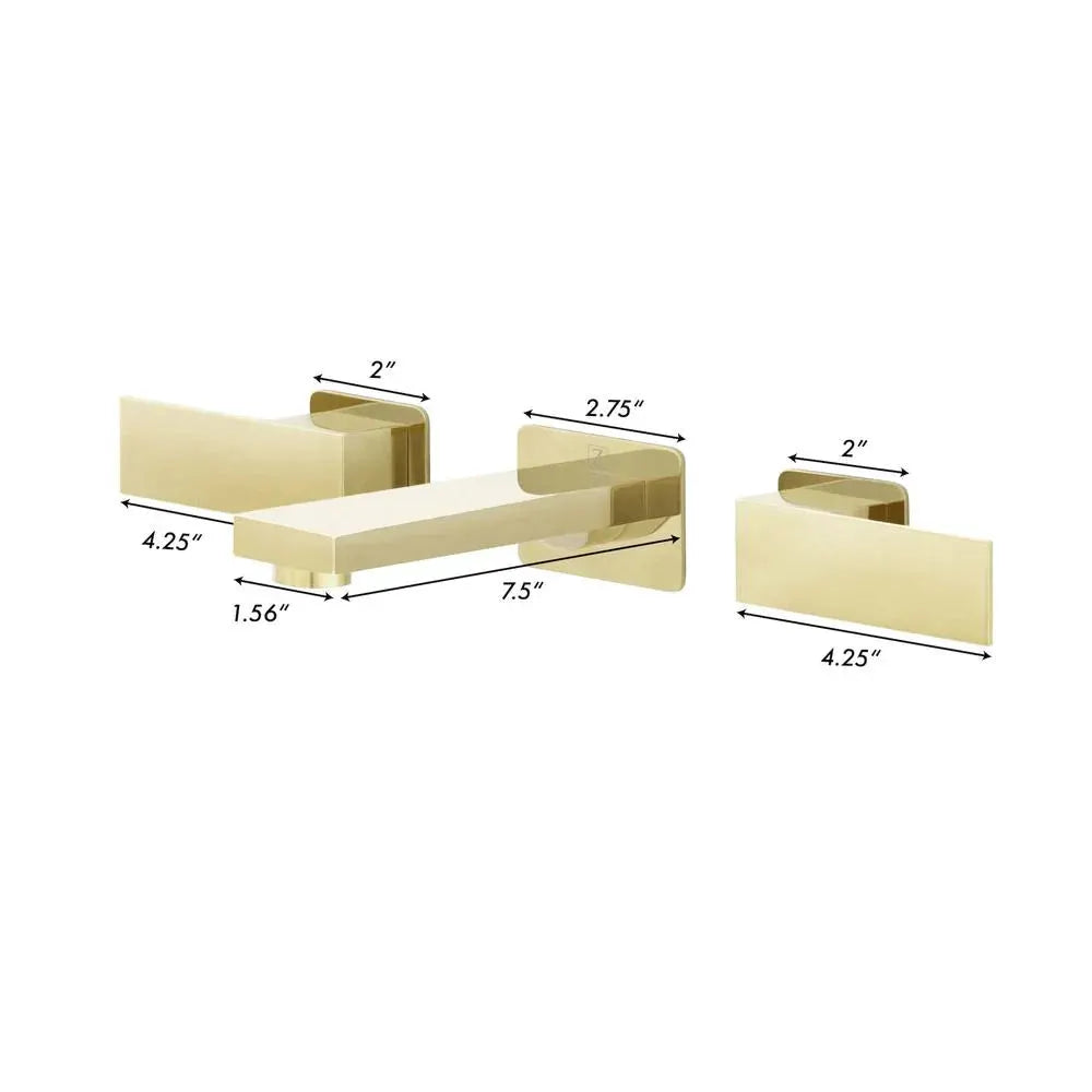 ZLINE Bliss Wall Mount Bath Faucet, BLS-BFW-PG by Farmhouse Kitchen and Bath