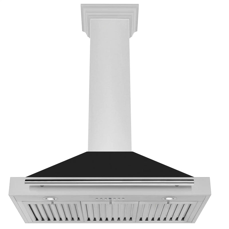 ZLINE 36" Stainless Range Hood Shell, Stainless Handle KB4STX-BLM-36 by Farmhouse Kitchen and Bath