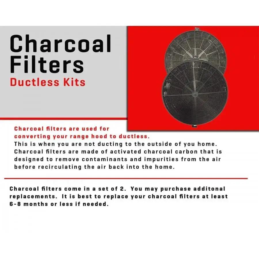 ZLINE 1 Set Charcoal Filters for Range Hoods w/Recirculating Option CF1 by Farmhouse Kitchen and Bath