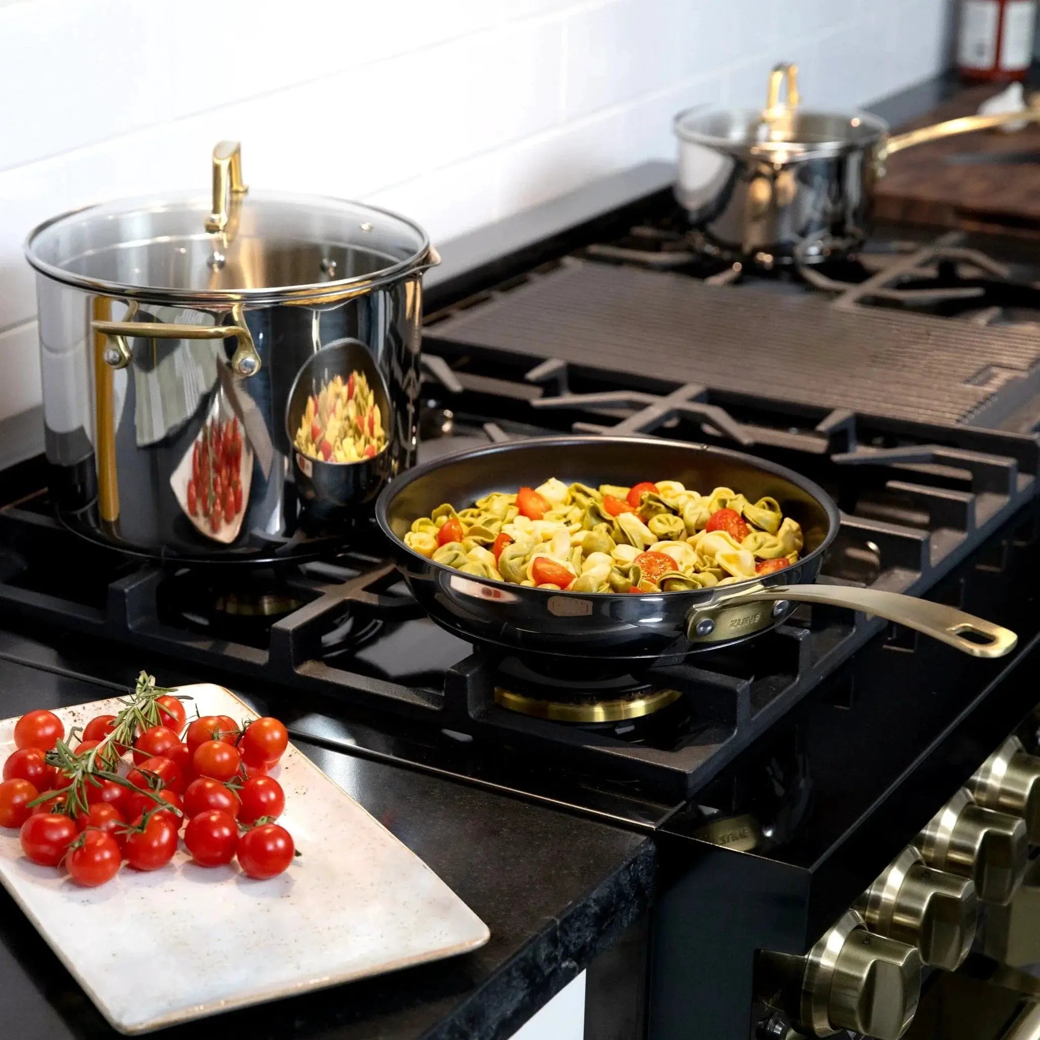 ZLINE 10-Piece Non-Toxic Stainless Steel and Nonstick Ceramic Cookware Set CWSETL-NS-10 by Farmhouse Kitchen and Bath