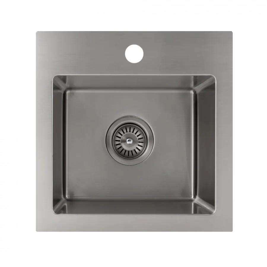 ZLINE 15" Topmount Single Bowl Bar Sink in Stainless Steel, STS-15 by Farmhouse Kitchen and Bath