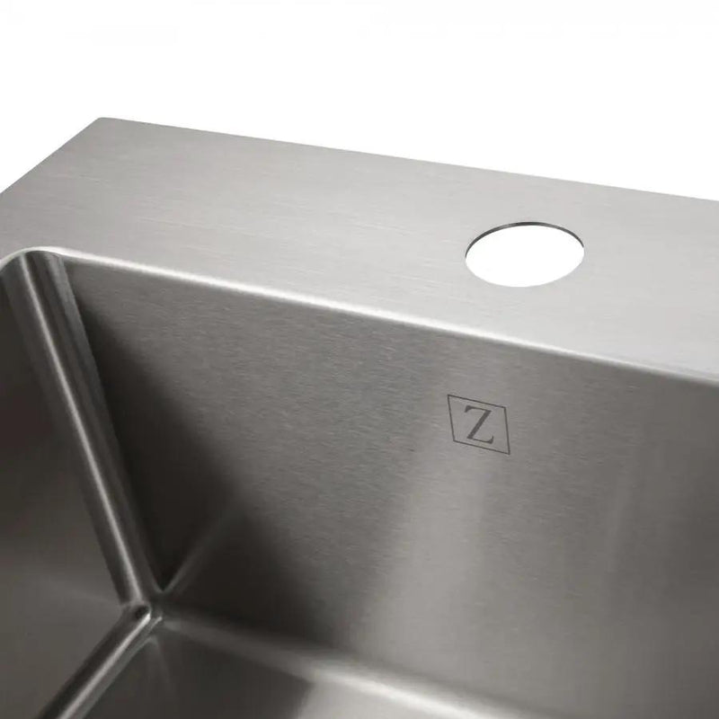 ZLINE 15" Topmount Single Bowl Bar Sink in Stainless Steel, STS-15 by Farmhouse Kitchen and Bath