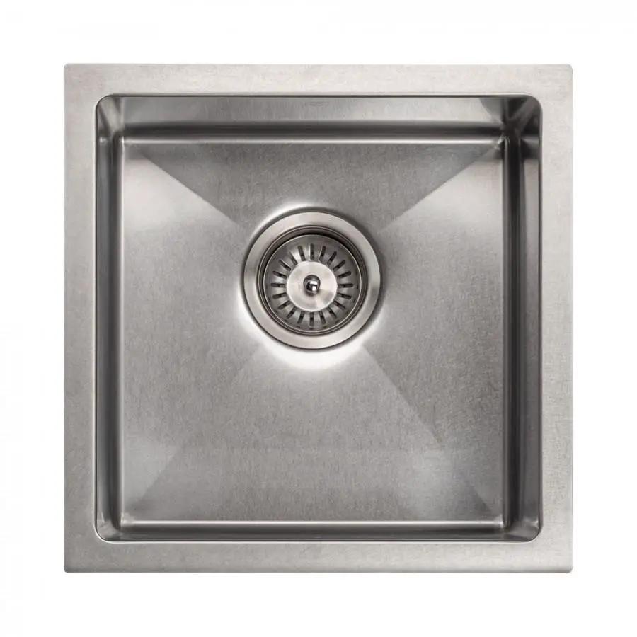 ZLINE 15" Undermount Single Bowl Bar Sink DuraSnow Stainless Steel, SUS-15S by Farmhouse Kitchen and Bath