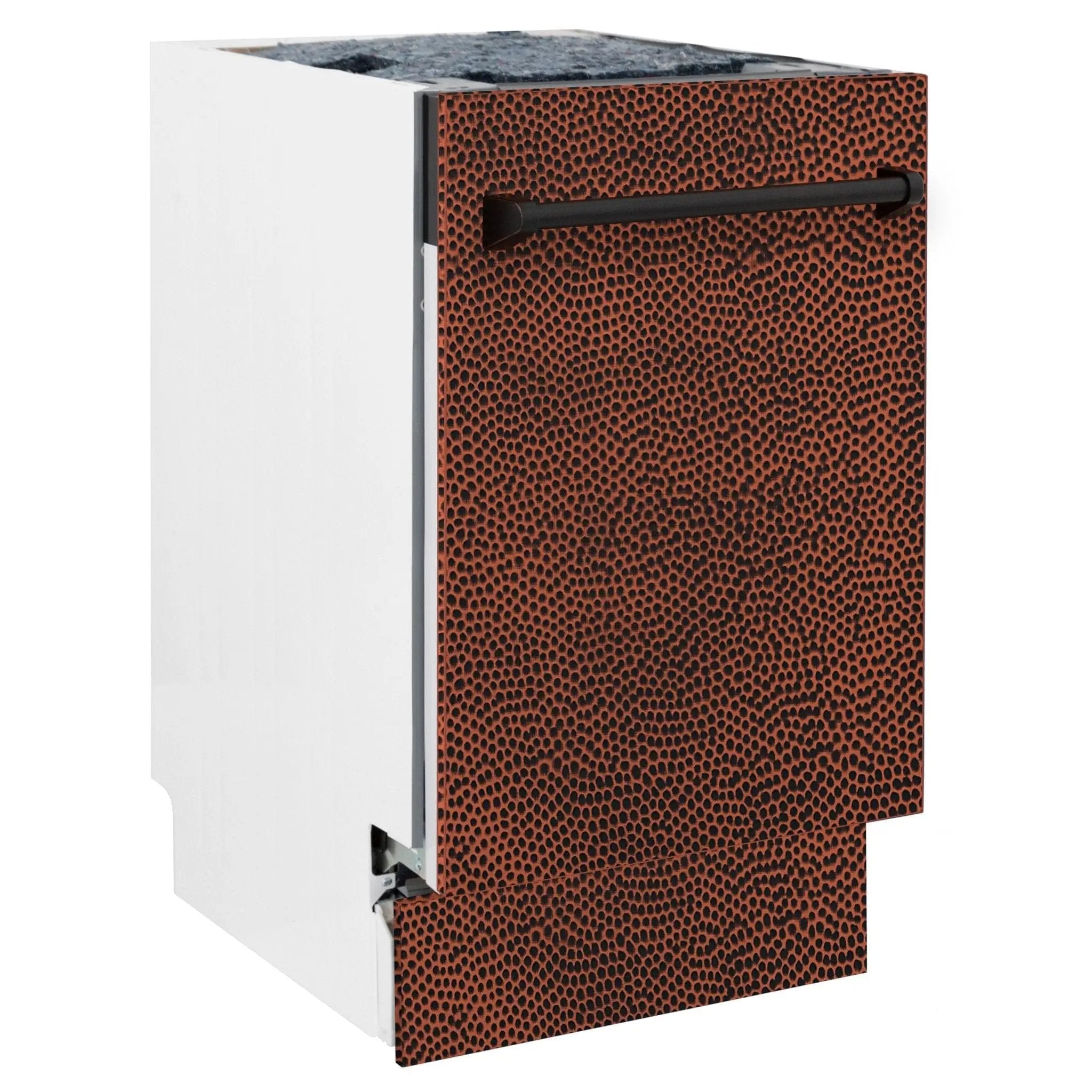 ZLINE 18" Dishwasher, Hammered Copper panel, Stainless Tub, DWV-HH-18 by Farmhouse Kitchen and Bath
