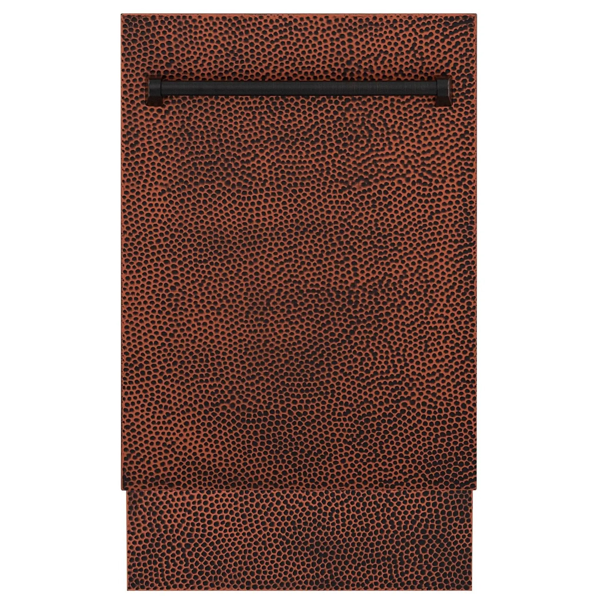 ZLINE 18" Dishwasher, Hammered Copper panel, Stainless Tub, DWV-HH-18 by Farmhouse Kitchen and Bath