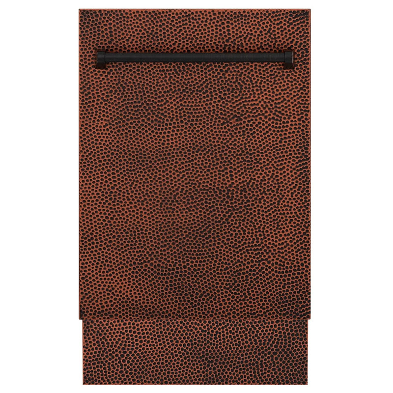 ZLINE 18" Dishwasher, Hammered Copper panel, Stainless Tub, DWV-HH-18 by Farmhouse Kitchen and Bath