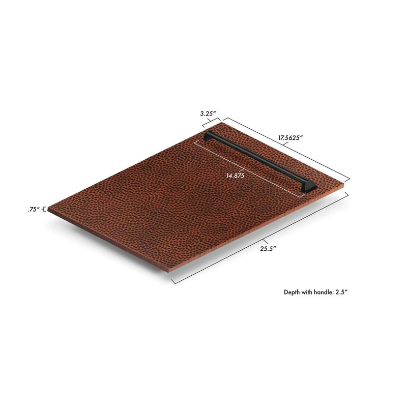ZLINE 18" Dishwasher, Hammered Copper panel, Stainless Tub, DWV-HH-18 by Farmhouse Kitchen and Bath