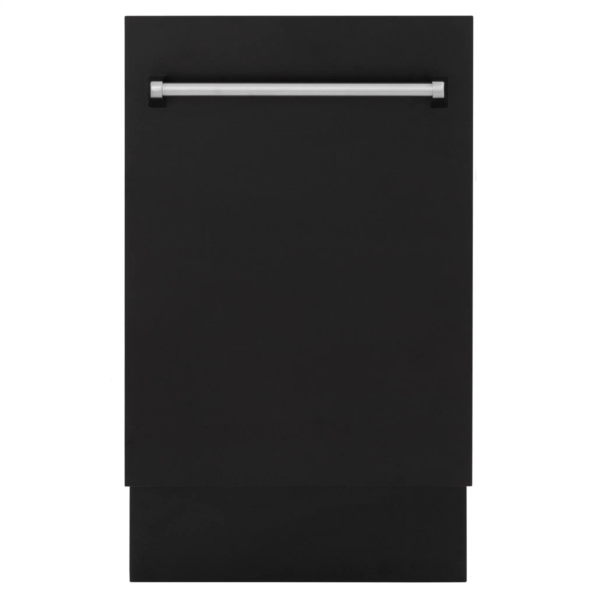 ZLINE 18" Dishwasher in Black matt panel, Stainless Tub, DWV-BLM-18 by Farmhouse Kitchen and Bath