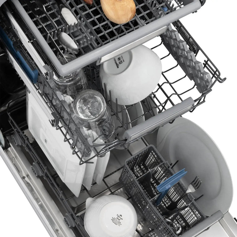 ZLINE 18" Dishwasher in Custom Panel Ready, Stainless Tub, DWV-304-18 by Farmhouse Kitchen and Bath