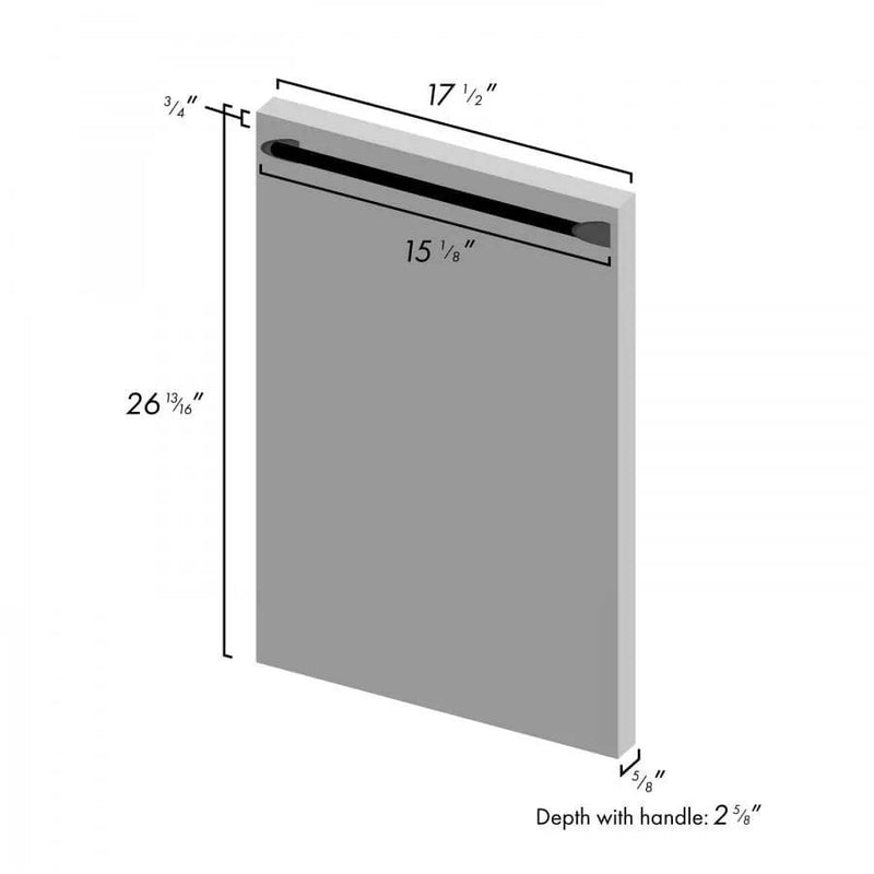 ZLINE 18" Dishwasher in Unfinished Wood with Stainless Steel Tub, DW-UF-H-18 by Farmhouse Kitchen and Bath