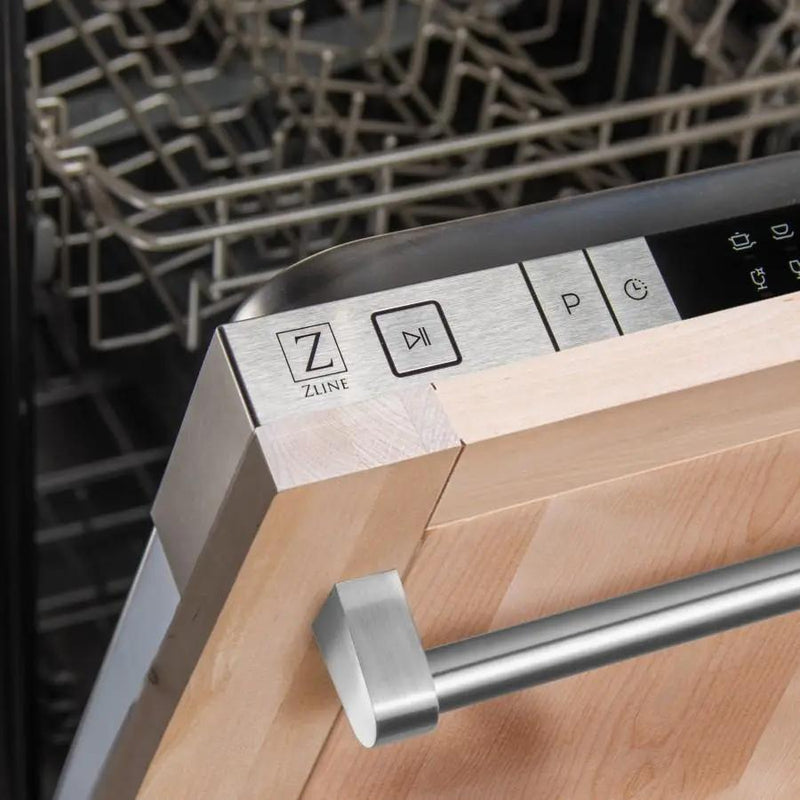 ZLINE 18" Dishwasher in Unfinished Wood with Stainless Steel Tub, DW-UF-H-18 by Farmhouse Kitchen and Bath