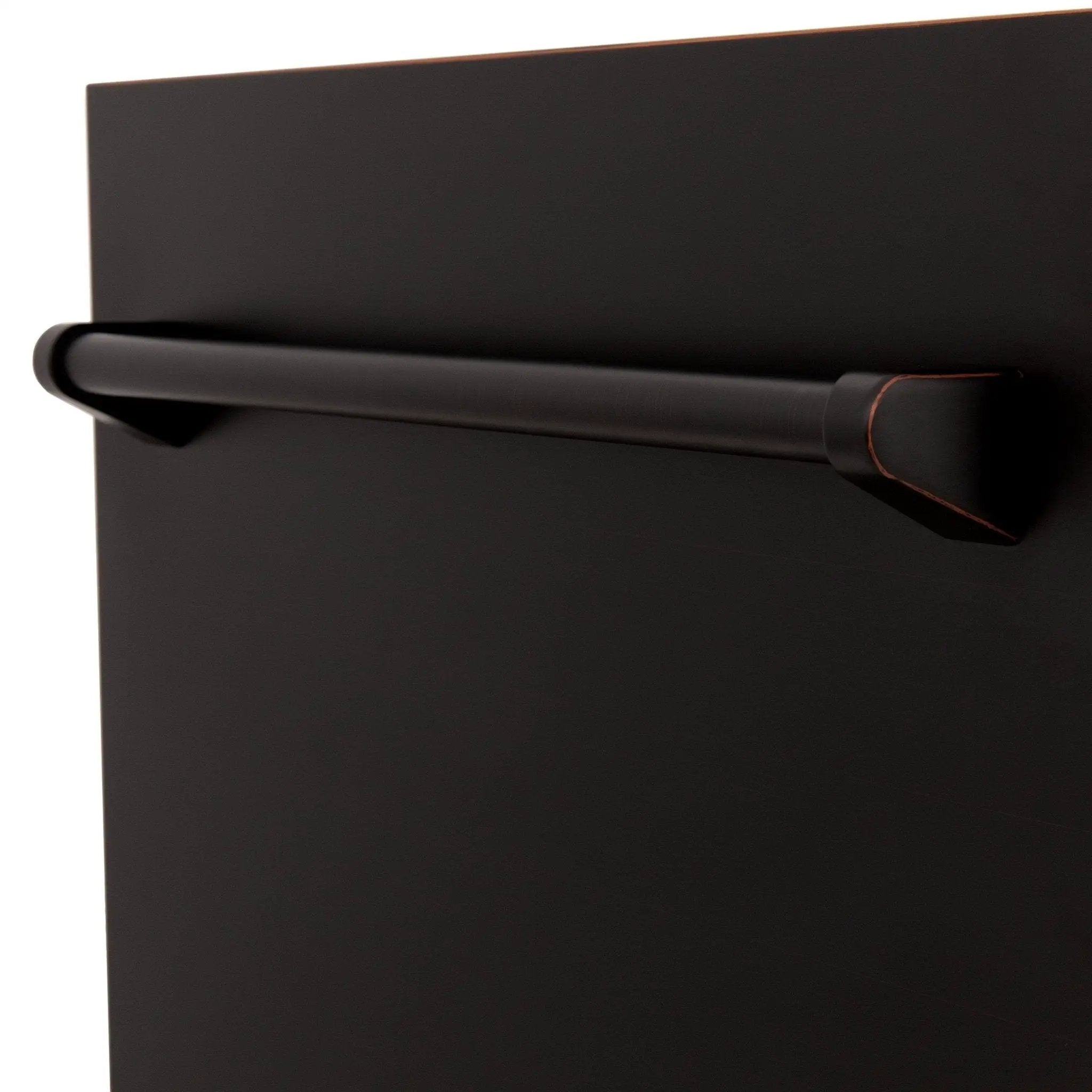 ZLINE 18" Dishwasher, Oil Rubbed Bronze panel, Stainless Tub, DWV-ORB-18 by Farmhouse Kitchen and Bath