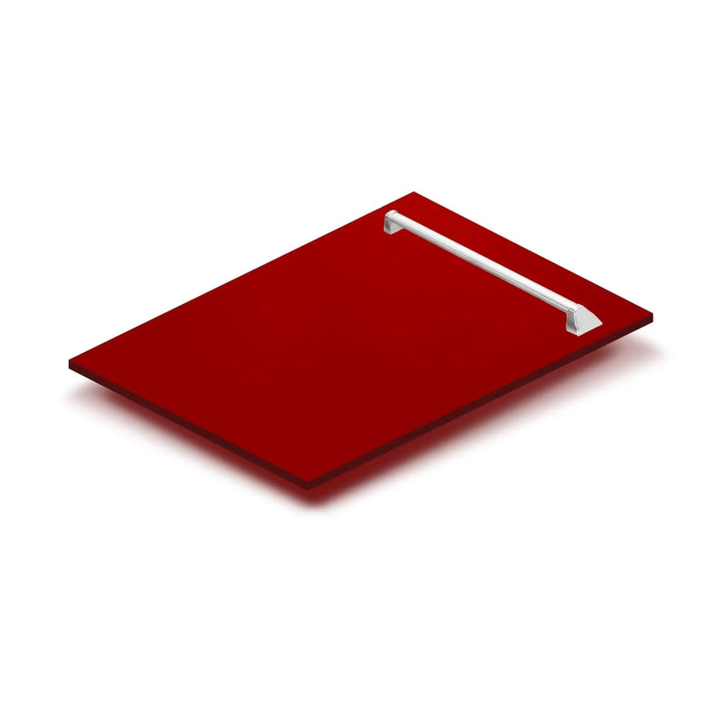 ZLINE 18" Dishwasher, Red Gloss panel, Stainless Tub, DWV-RG-18 by Farmhouse Kitchen and Bath