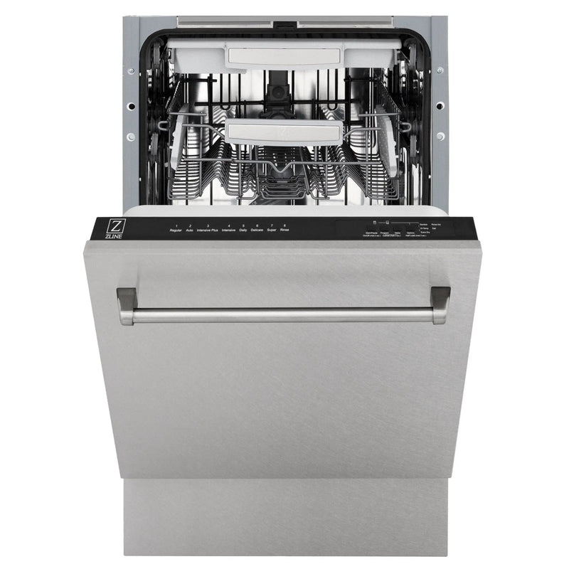 ZLINE 18" Dishwasher, Stainless panel, Stainless Tub, DWV-SN-18 by Farmhouse Kitchen and Bath
