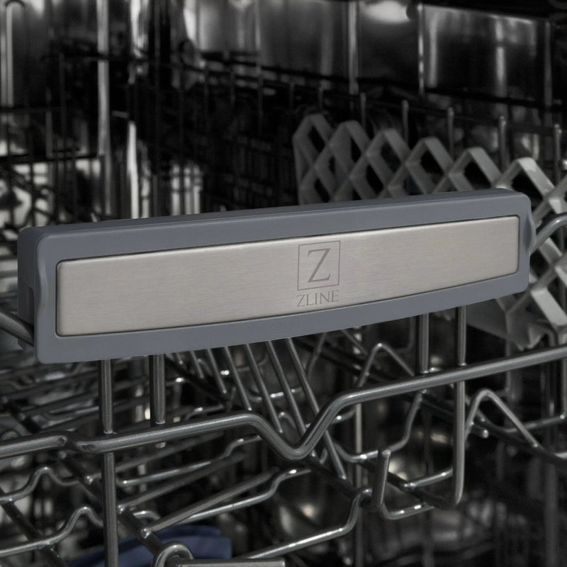 ZLINE 18" Dishwasher, White Matte panel, Stainless Tub, DWV-WM-18 by Farmhouse Kitchen and Bath