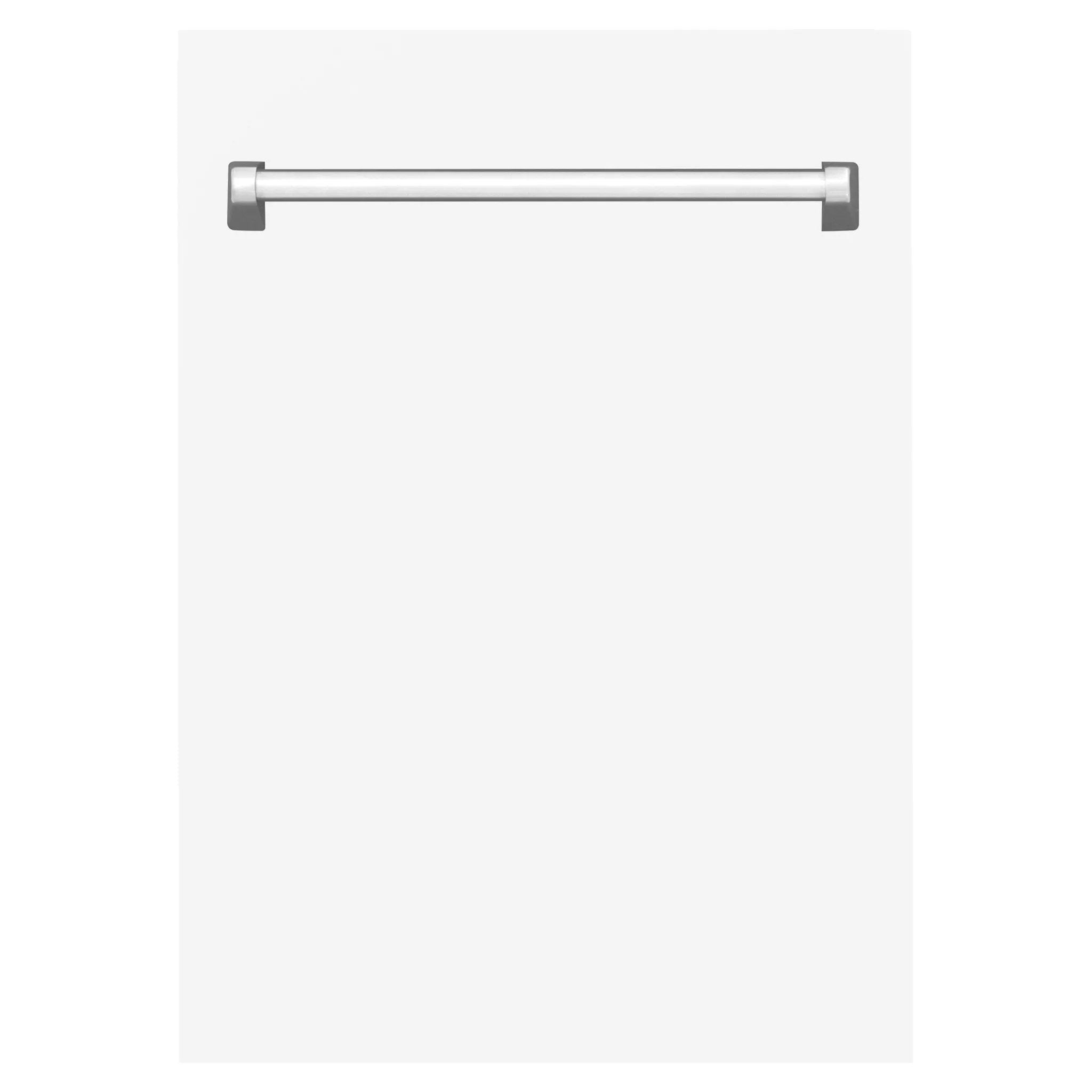 ZLINE 18" Dishwasher, White Matte panel, Stainless Tub, DWV-WM-18 by Farmhouse Kitchen and Bath