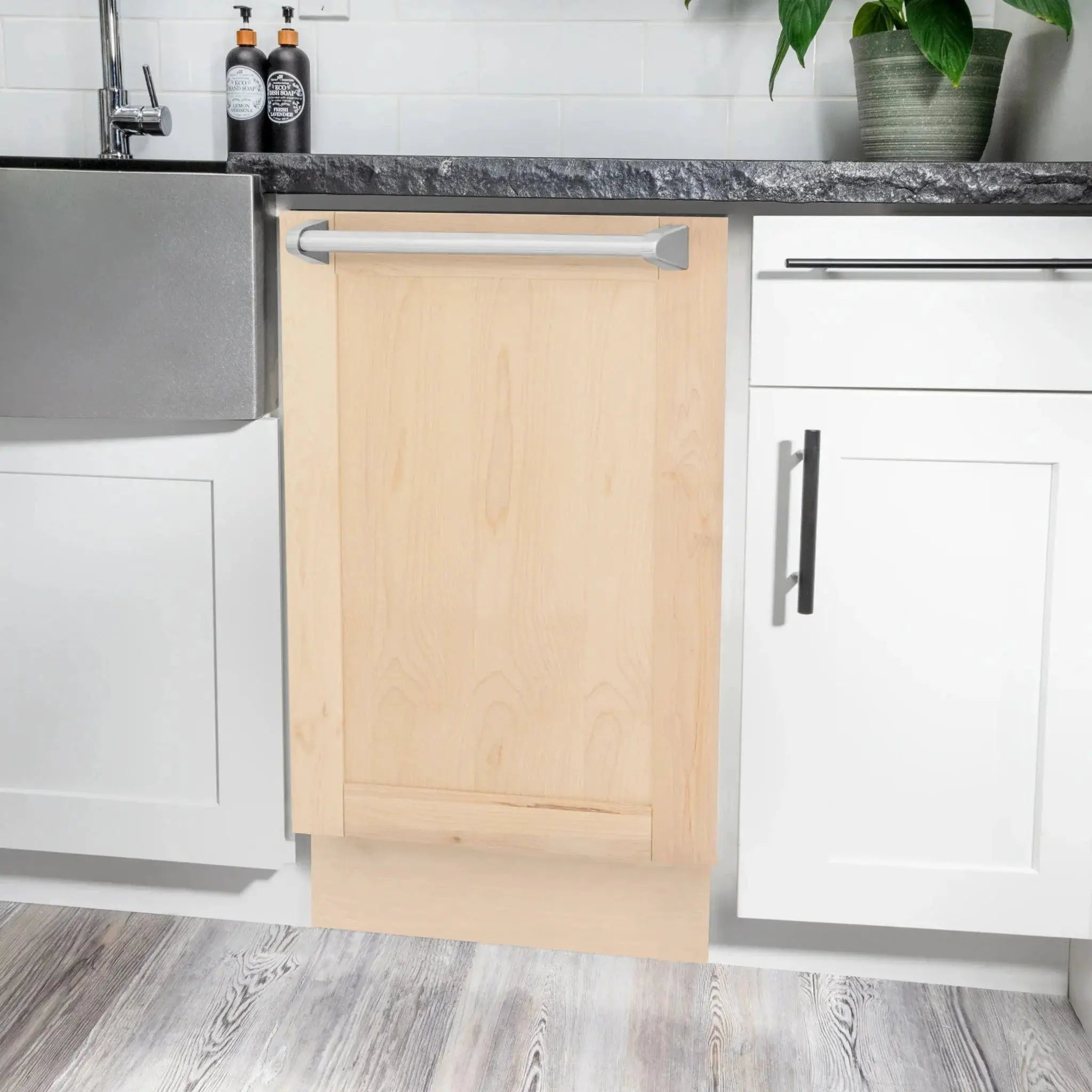 ZLINE 18" Tallac Series 3rd Rack Top Control Dishwasher in Custom Panel Ready with Stainless Steel Tub, DWV-UF-18 by Farmhouse Kitchen and Bath