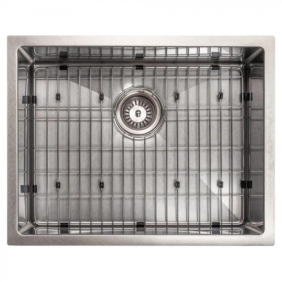 ZLINE 23" Undermount Single Bowl Sink DuraSnow Stainless Steel, SRS-23S by Farmhouse Kitchen and Bath