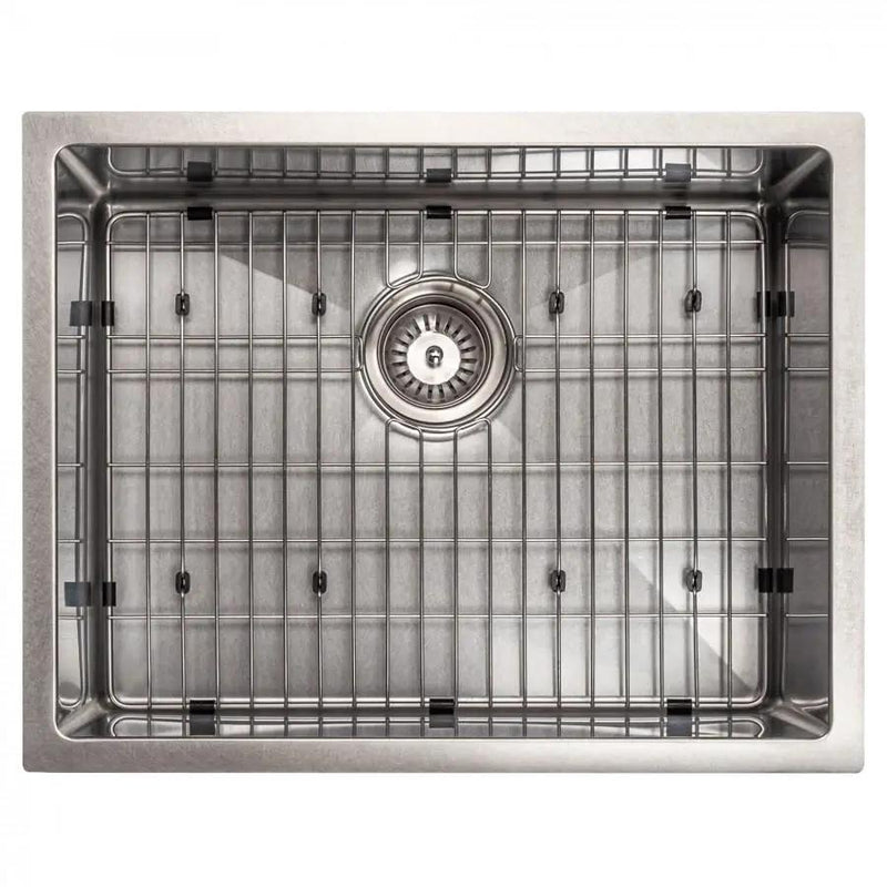 ZLINE 23" Undermount Single Bowl Sink DuraSnow Stainless Steel, SRS-23S by Farmhouse Kitchen and Bath