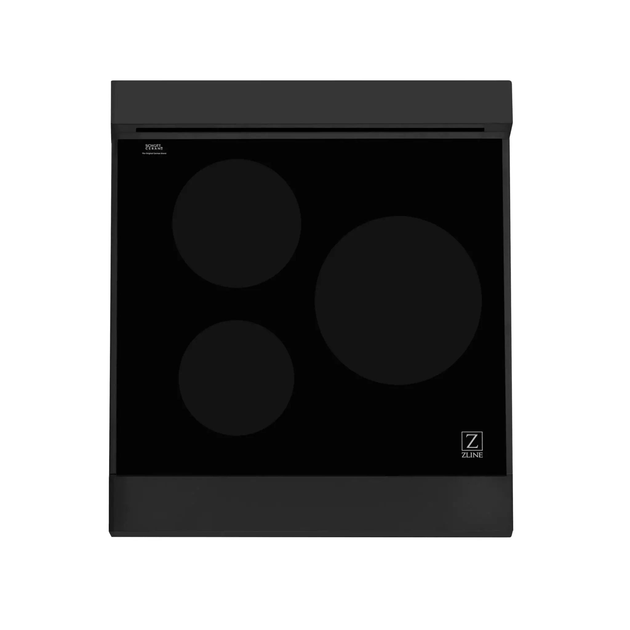 ZLINE 24" 2.8 cu. ft. Induction Range with a 3 Element Stove and Electric Oven in Black Stainless Steel RAIND-BS-24 by Farmhouse Kitchen and Bath
