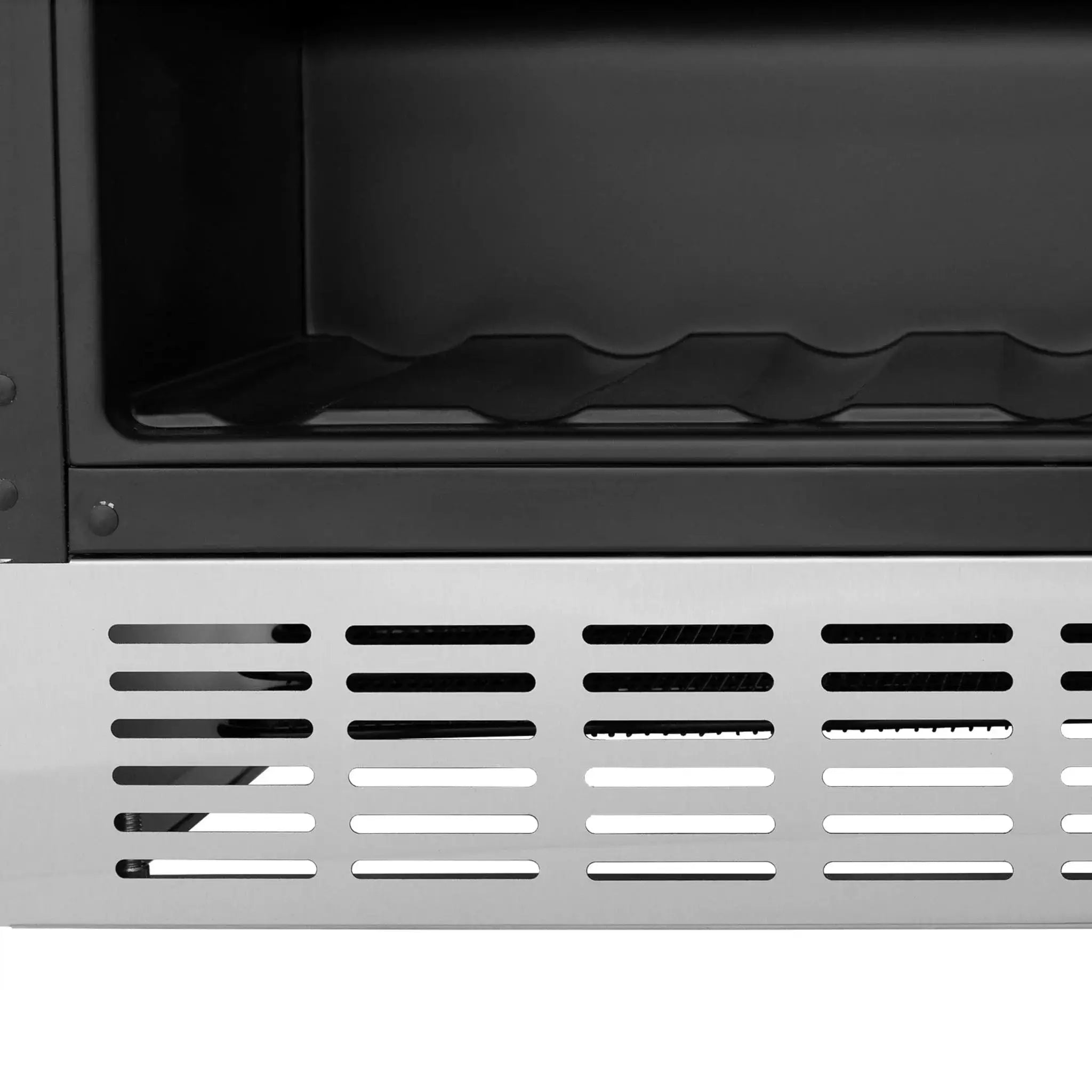 ZLINE 24" Autograph Edition 154 Can Beverage Cooler Fridge with Adjustable Shelves in Stainless Steel with Gold Accents RBVZ-US-24-G by Farmhouse Kitchen and Bath