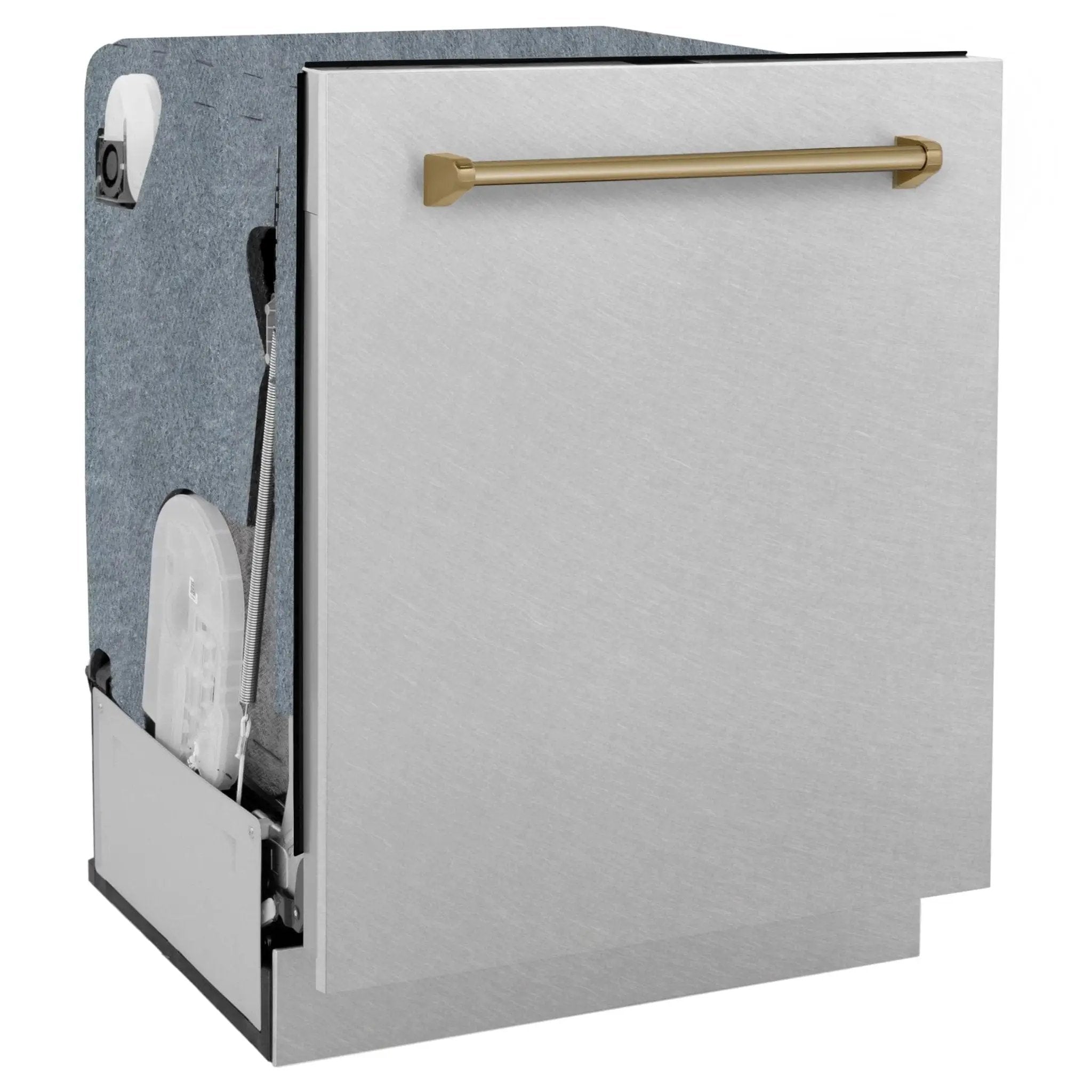 ZLINE 24" Autograph Tall Tub Dishwasher, Bronze, DWMTZ-SN-24-CB by Farmhouse Kitchen and Bath