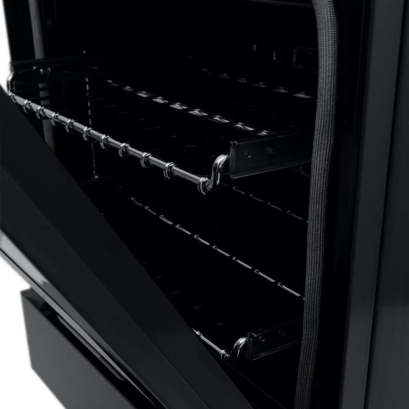 ZLINE 24" Black Stainless, Gas Brass Burner, Electric Range, RAB-BR-24 by Farmhouse Kitchen and Bath