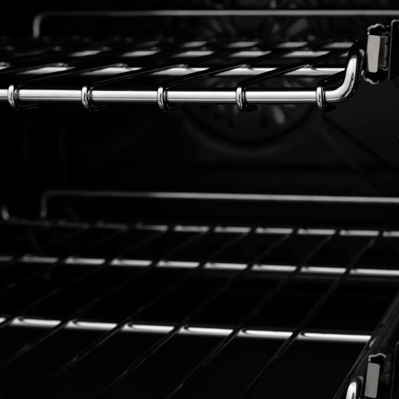 ZLINE 24" Black Stainless, Gas Burner, Electric Oven Range, RAB-24 by Farmhouse Kitchen and Bath