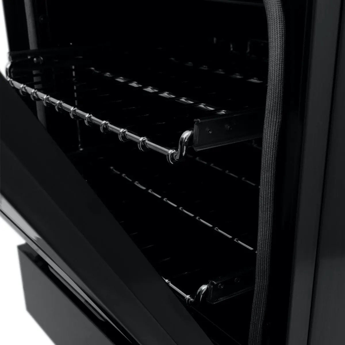 ZLINE 24" Black Stainless, Gas Burner, Electric Oven Range, RAB-24 by Farmhouse Kitchen and Bath