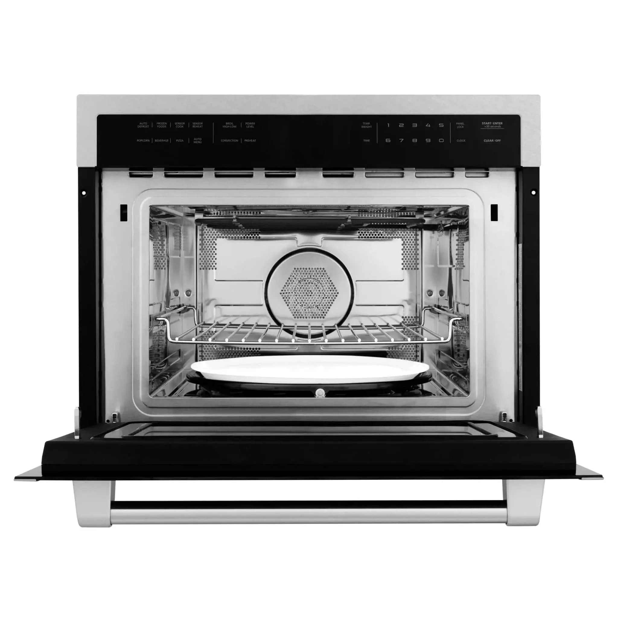 ZLINE 24" Built-in Convection Microwave Oven, DuraSnow, MWO-24-SS by Farmhouse Kitchen and Bath