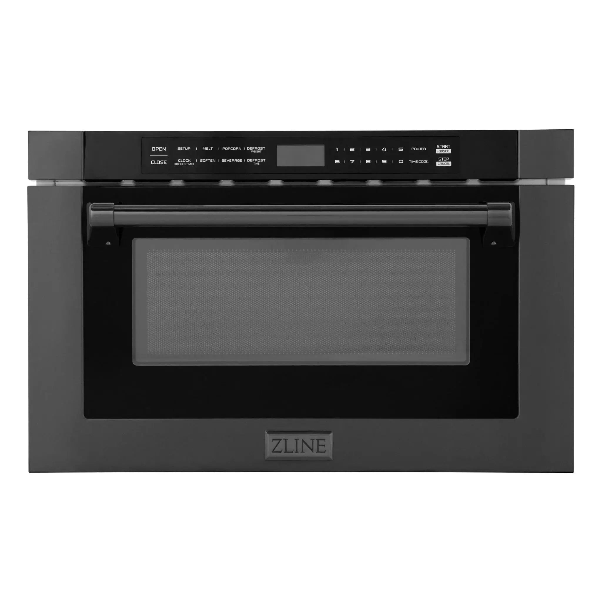 ZLINE 24" Built-in Microwave Drawer, Black Stainless Steel, MWD-1-BS-H by Farmhouse Kitchen and Bath