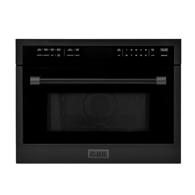 ZLINE 24" Convection Microwave, Black Stainless, MWO-24-BS by Farmhouse Kitchen and Bath