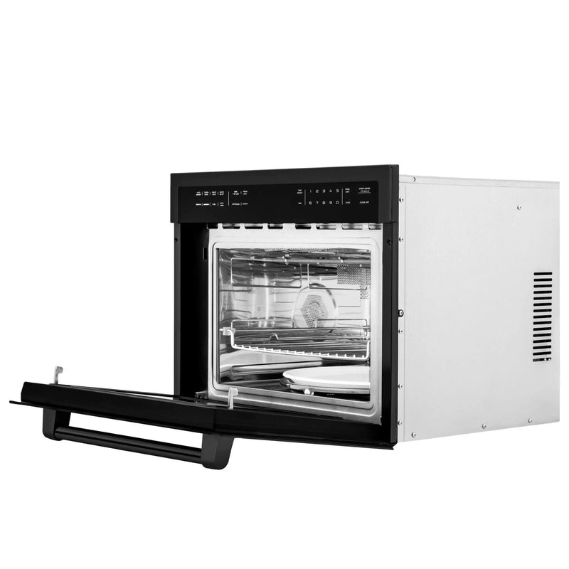 ZLINE 24" Convection Microwave, Black Stainless, MWO-24-BS by Farmhouse Kitchen and Bath