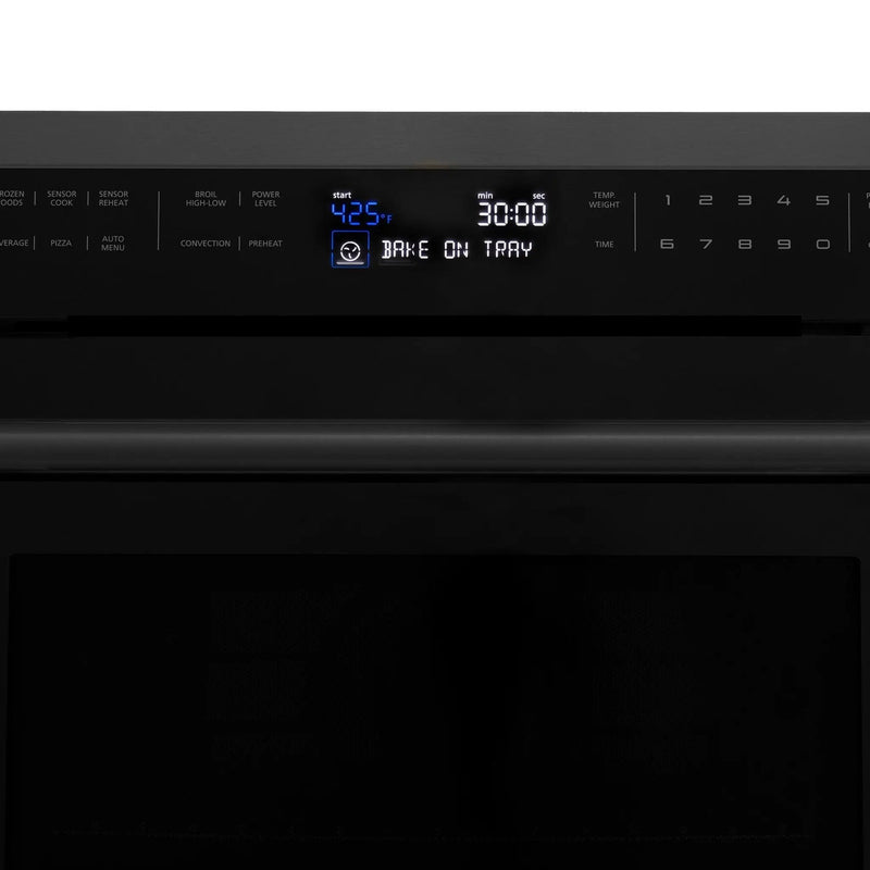 ZLINE 24" Convection Microwave, Black Stainless, MWO-24-BS by Farmhouse Kitchen and Bath