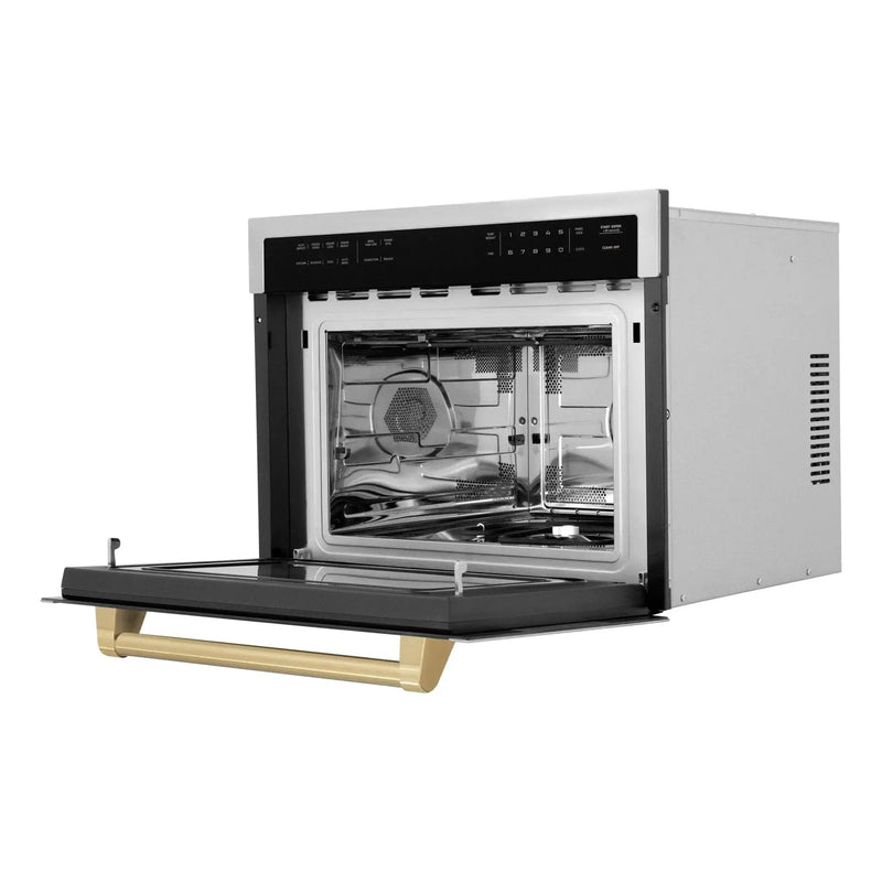 ZLINE 24" Convection Microwave, Stainless Steel, Bronze MWOZ-24-CB by Farmhouse Kitchen and Bath