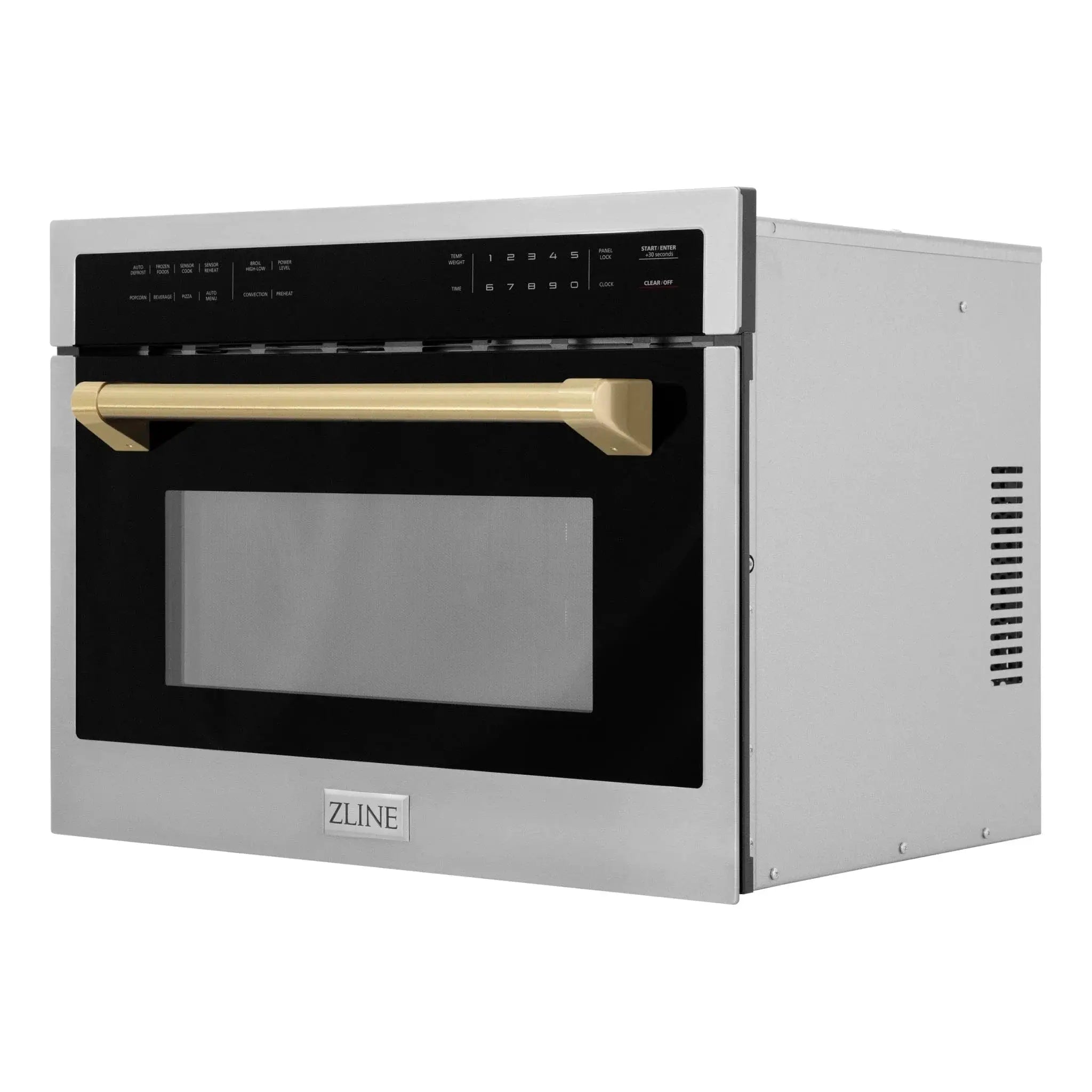 ZLINE 24" Convection Microwave, Stainless Steel, Bronze MWOZ-24-CB by Farmhouse Kitchen and Bath