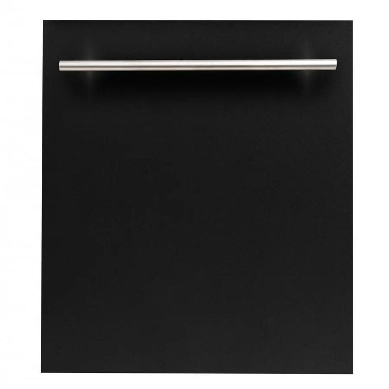 ZLINE 24" Dishwasher Black Matte with Stainless Steel Tub, DW-BLM-H-24 by Farmhouse Kitchen and Bath