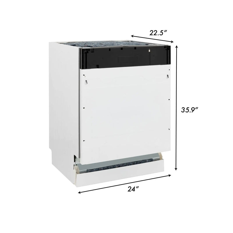 ZLINE 24" Dishwasher, Custom Panel Ready, Stainless Tub, 3rd Rack, DWV-24 by Farmhouse Kitchen and Bath