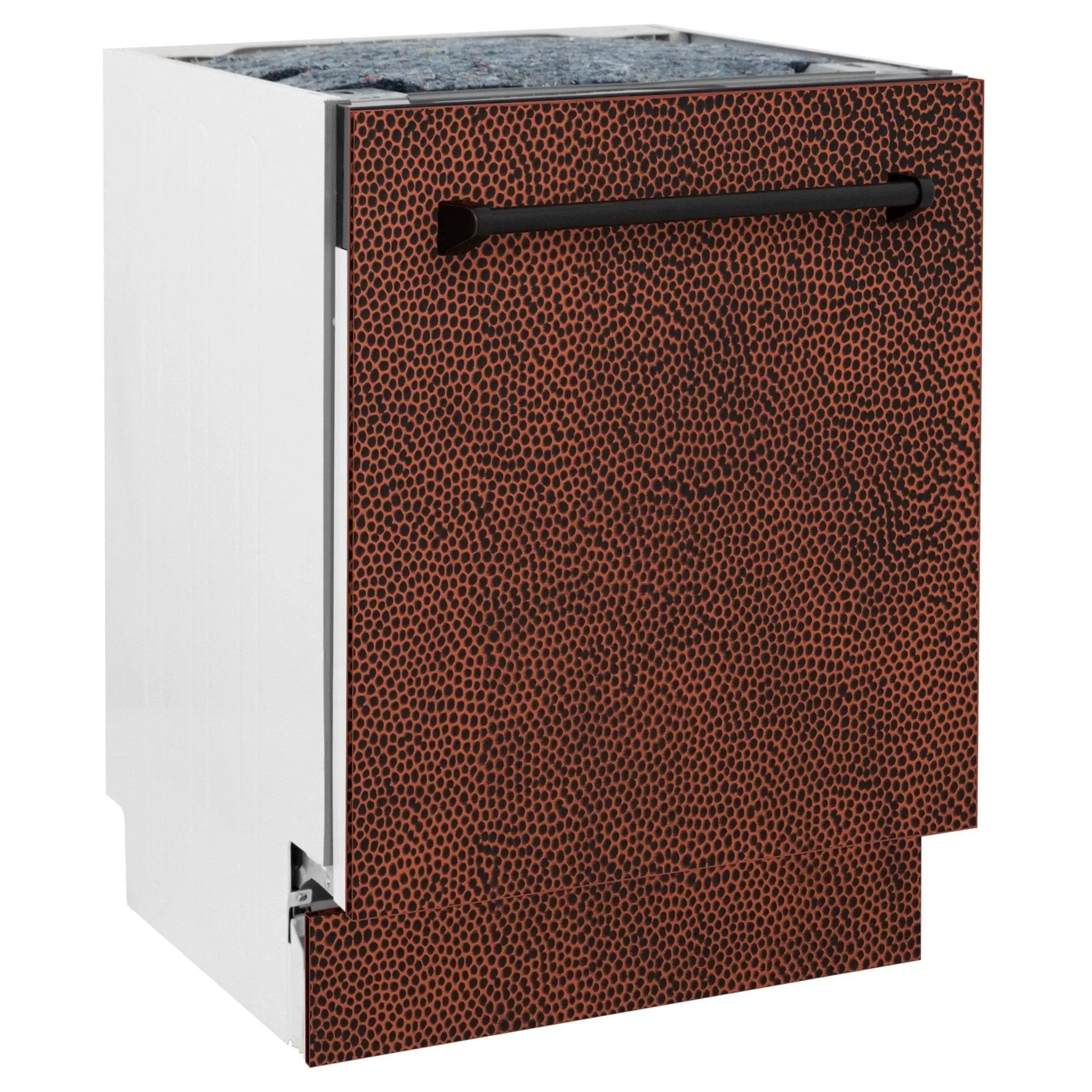 ZLINE 24" Dishwasher, Hammered Copper panel, Stainless Tub, DWV-HH-24 by Farmhouse Kitchen and Bath