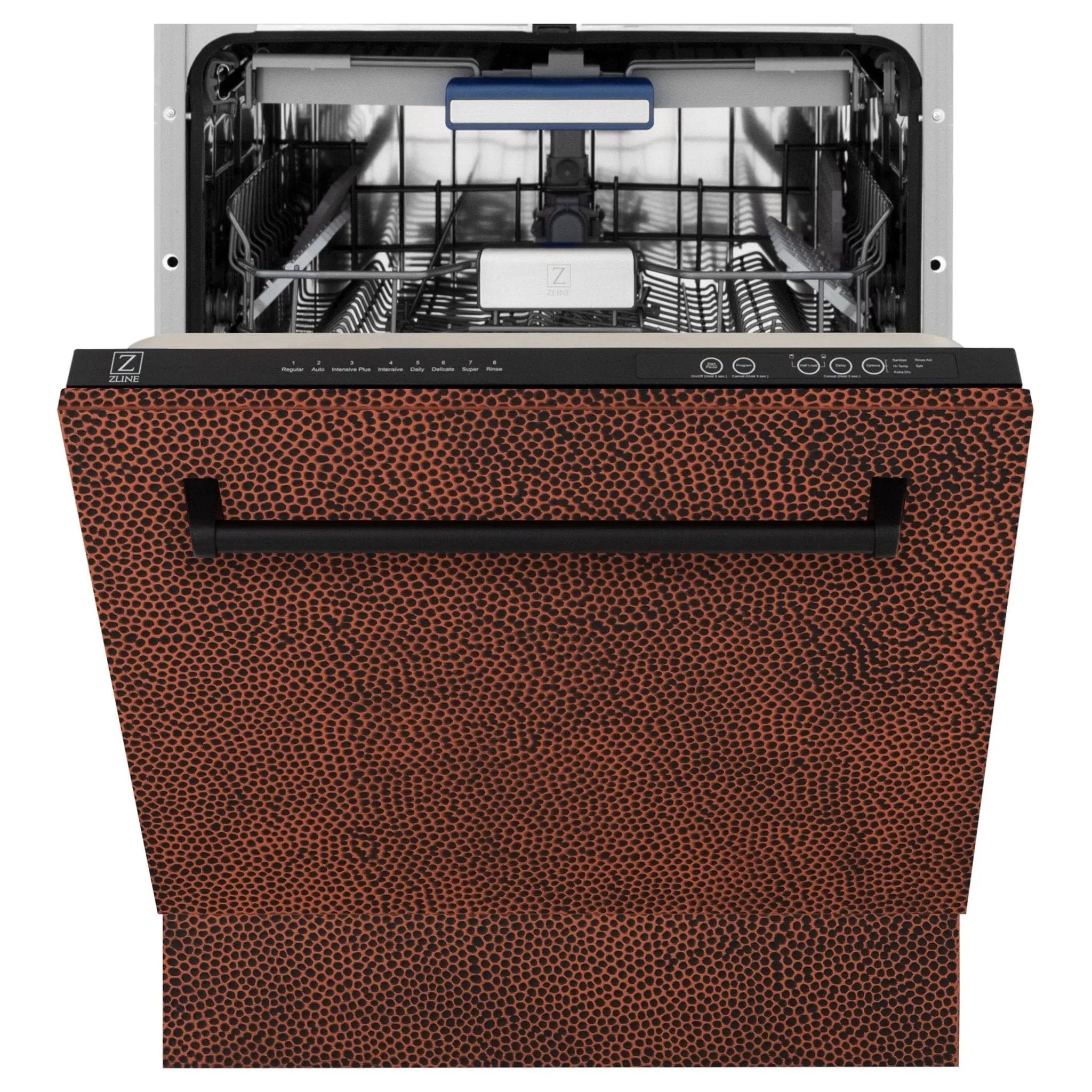 ZLINE 24" Dishwasher, Hammered Copper panel, Stainless Tub, DWV-HH-24 by Farmhouse Kitchen and Bath