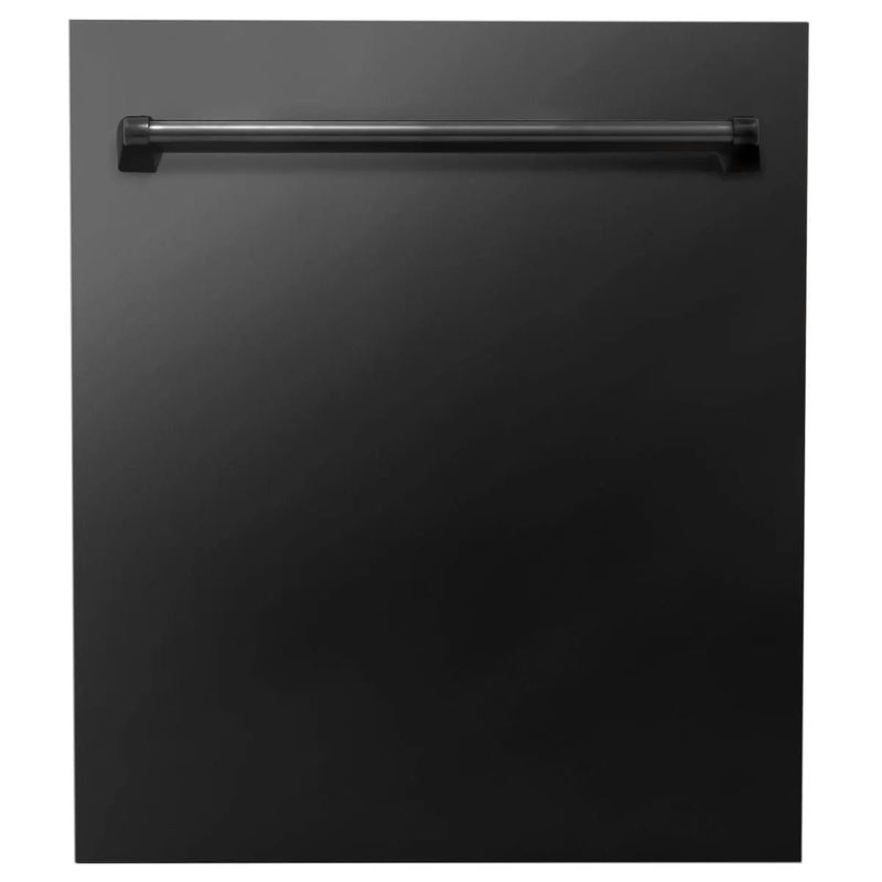 ZLINE 24" Dishwasher In Black Stainless Steel, Stainless Tub, DW-BS-24 by Farmhouse Kitchen and Bath