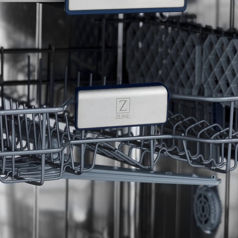 ZLINE 24" Dishwasher in Blue gloss panel, Stainless Tub, DWV-BG-24 by Farmhouse Kitchen and Bath