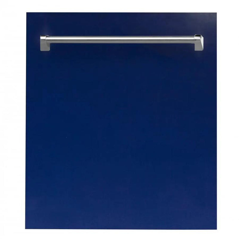 ZLINE 24" Dishwasher in Blue Gloss, Stainless Tub, Traditional Handle, DW-BG-24 by Farmhouse Kitchen and Bath