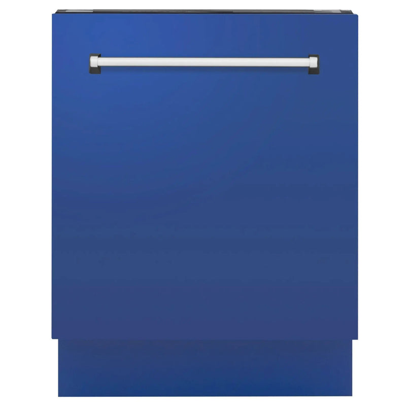 ZLINE 24" Dishwasher in Blue Matte panel, Stainless Tub, DWV-BM-24 by Farmhouse Kitchen and Bath