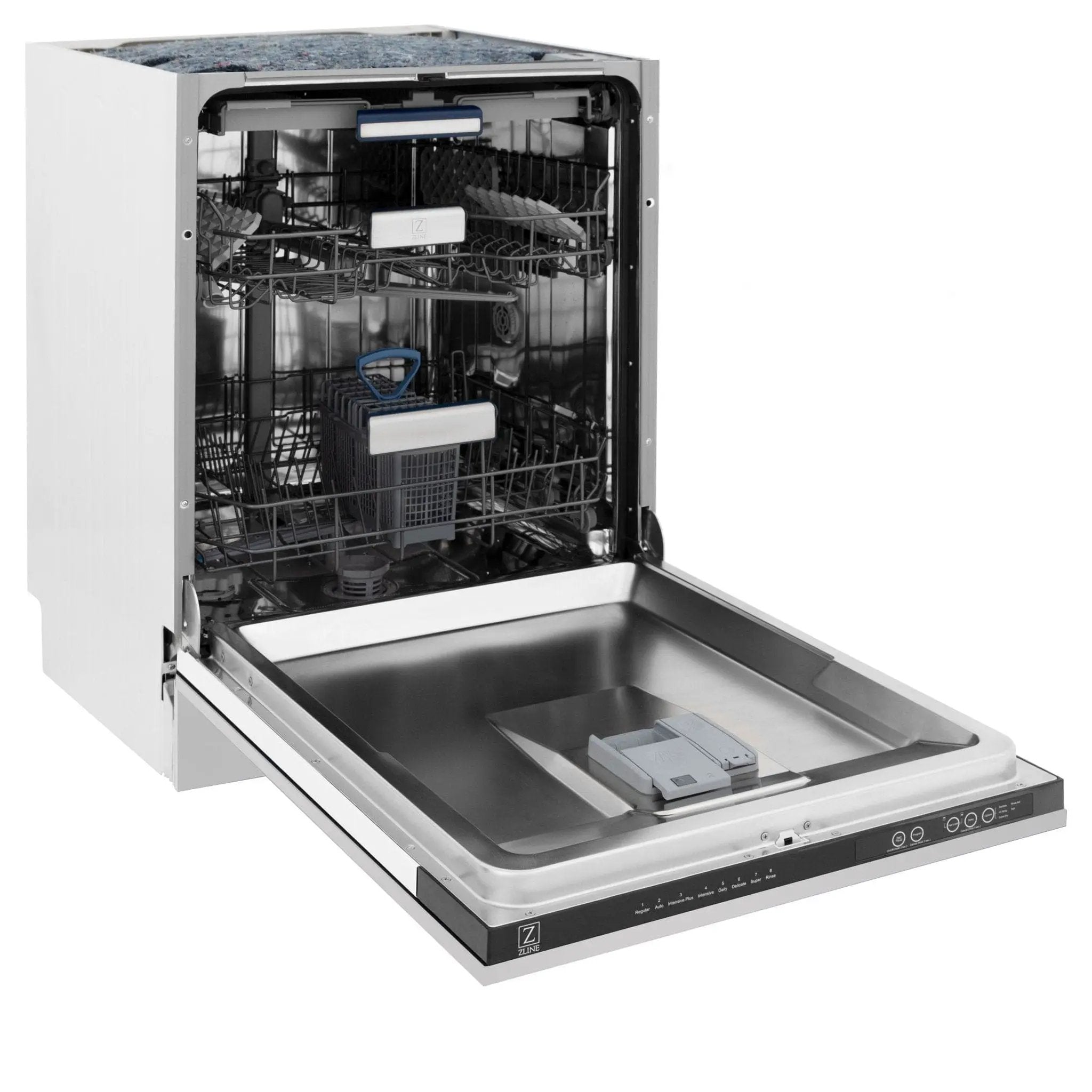ZLINE 24" Dishwasher in Custom Panel Ready, Stainless Tub, DWV-304-24 by Farmhouse Kitchen and Bath